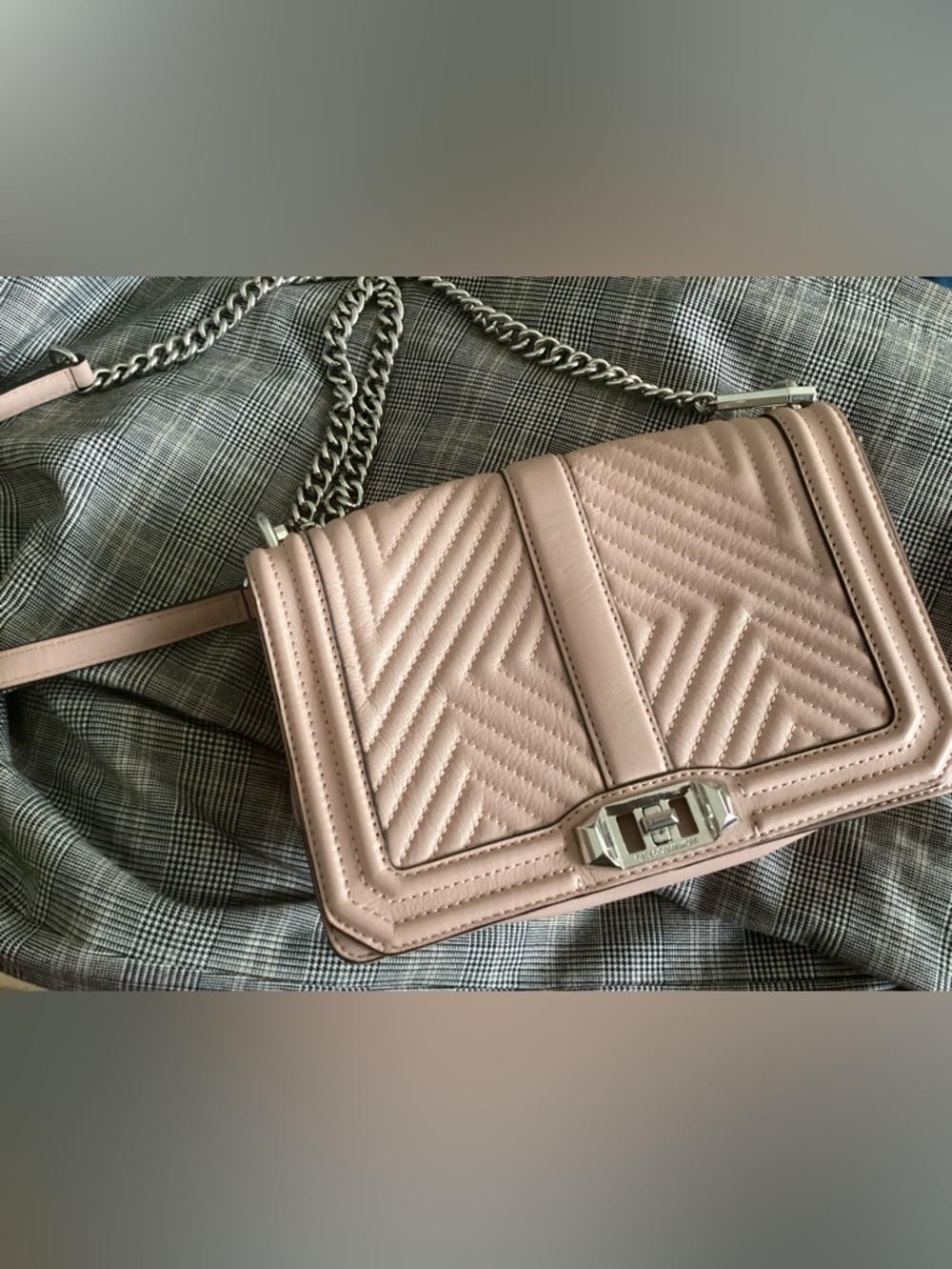 Rebecca Minkoff Quilted Shoulder Bag - Blush Pink